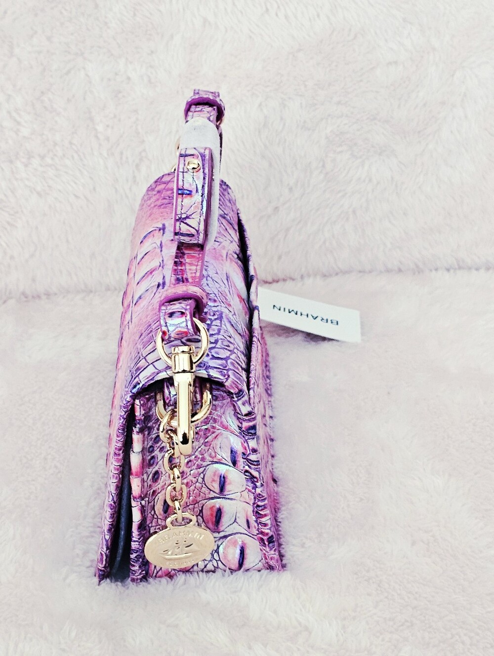 NWT Brahmin PURPLE IRIS Minuette - Picture 4 of 14